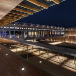 奈良公園バスターミナル_２階ブリッジ夜景